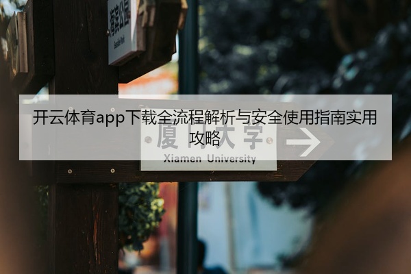 开云体育app下载全流程解析与安全使用指南实用攻略